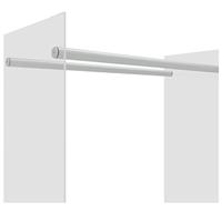 VidaXL Haardhoutrek 80x35x100 cm gehard glas transparant - thumbnail