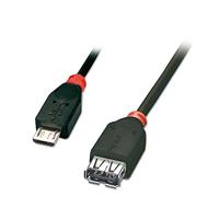 LINDY 31935 USB 2.0 kabel type Micro-B/A OTG, 0,5 m - thumbnail