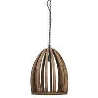 Light & Living Hanglamp 'Haranka' 38cm, Mangohout, kleur Chocoladebruin - thumbnail