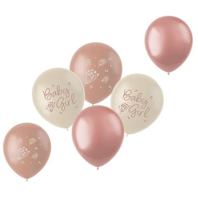 Ballonnen Blooming Baby Girl (6st)