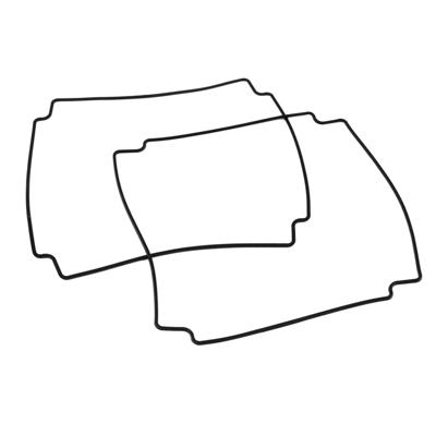 Hammond Electronics 1554RGASKET Afdichting Silicone Zwart 2 stuk(s)