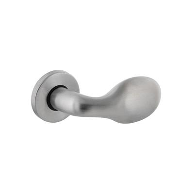 Intersteel gatdeel rechts knopkruk Druppel op rozet - chroom mat