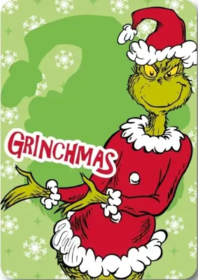 The Grinch Mischief Christmas Fleece deken 100 x 140 cm