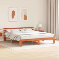 Bedframe Wasbruin 200 x 200 cm Massief grenenhout - thumbnail