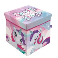 Unicorn Sparkle opbergbox 30 x 30 x 30 cm - thumbnail