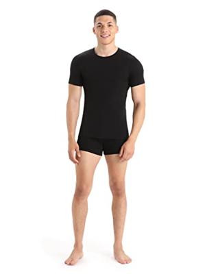 Icebreaker Merino 150 Anatomica SS Crewe Thermoshirt Heren Black M - thumbnail