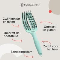 Olivia Garden Fingerbrush Iconic Boar & Nylon Mint - thumbnail