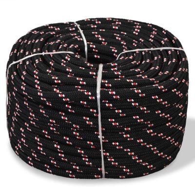 VidaXL Boot touw 12 mm 50 m polypropyleen zwart VidaXL Boot touw 12 mm 50 m polypropyleen zwart