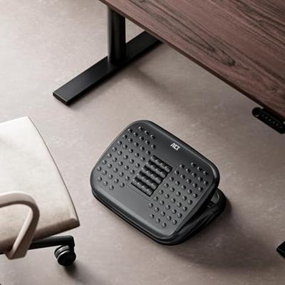 ACT Ergonomische voetensteun. in hoogte verstelbaar. met massagerollers ACT Ergonomische voetensteun. in hoogte verstelbaar. met massagerollers