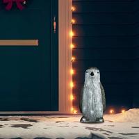 VidaXL Kerstfiguur pinguïn led binnen en buiten 30 cm acryl - thumbnail