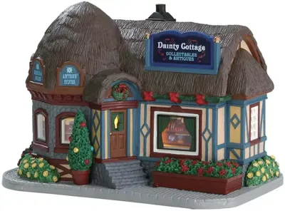 Lemax dainty cottage collectables & antiques verlicht kersthuisje Caddington Village 2017