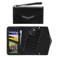 Mobilize 2in1 Elegant Magnet Clutch Apple iPhone 13 Mini Black Croco - thumbnail