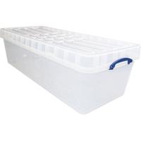 Really Useful Box opbergdoos 134 l XL, nestbaar, transparant - thumbnail