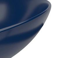 Wastafel rond keramiek donkerblauw - thumbnail