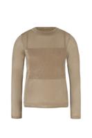 Like Flo winter velvet mesh top meisjes teens - groen - Elina - voering - thumbnail