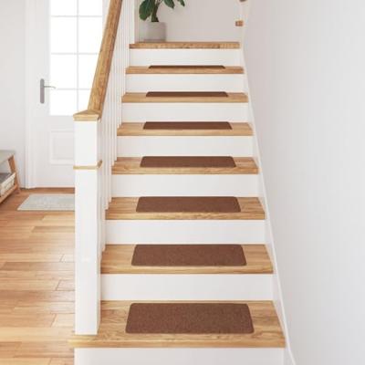 VidaXL Antislip trapmatten latex achterkant 15 pcs geel 60 x 25 cm pp