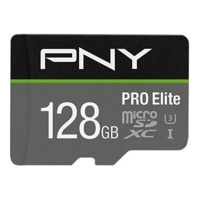 PNY PRO Elite flashgeheugen 128 GB MicroSDXC UHS-I Klasse 10 PNY PRO Elite flashgeheugen 128 GB MicroSDXC UHS-I Klasse 10