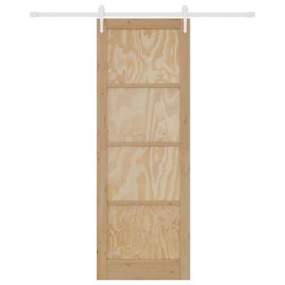 Schuifdeur met Hardware Set 83x232 cm Van Massief Vurenhout