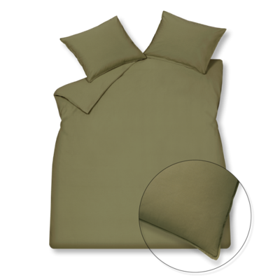 Vandyck Vandyck Washed Cotton 2-persoons (200x200/220) martini olive