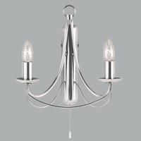 Searchlight Antiek zilveren wandlampMaypole - 6342-2SS - thumbnail