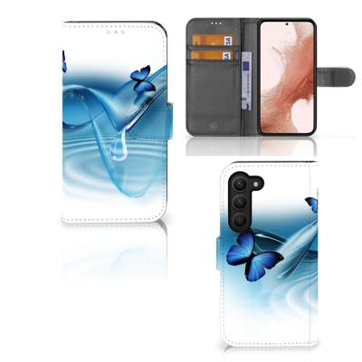 Samsung Galaxy S23 | Telefoonhoesje | Met pasjeshouder | Vlinders