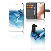 Samsung Galaxy S23 | Telefoonhoesje | Met pasjeshouder | Vlinders - thumbnail