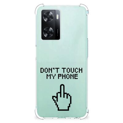 OPPO A57 | A57s | A77 4G Anti Shock Case Finger Don't Touch My Phone OPPO A57 | A57s | A77 4G Anti Shock Case Finger Don't Touch My Phone
