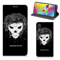 Mobiel BookCase Samsung Galaxy M20 Skull Hair - thumbnail