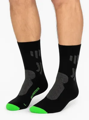 Bamboe wandelsokken met badstof zool