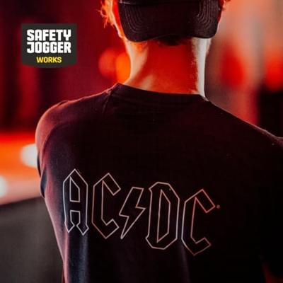 Safety Jogger ACDC T-Shirt MONO | Zwart/Wit | Maat L - WI0600L00 Safety Jogger ACDC T-Shirt MONO | Zwart/Wit | Maat L - WI0600L00