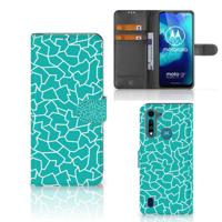 Motorola G8 Power Lite Hoesje Cracks Blue - thumbnail
