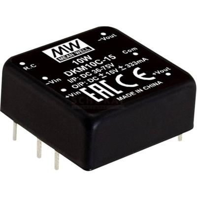 MEAN WELL DKM10A-15 DC/DC-convertermodule 333 mA 10 W Aantal uitgangen: 2 x Inhoud 1 stuk(s) MEAN WELL DKM10A-15 DC/DC-convertermodule 333 mA 10 W Aantal uitgangen: 2 x Inhoud 1 stuk(s)