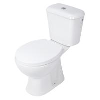Differnz toiletpot duoblok staand achter onder onderuitlaat keramiek wit 72.5 x 65.8 x 35.5 cm - thumbnail