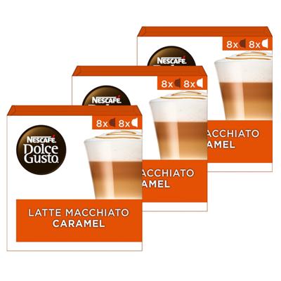 Nescafe Dolce Gusto latte macchiato caramel (3x 16 cups)