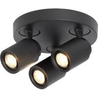Freelight Spot Razza 3 lichts Ø 21 cm GU10 zwart - thumbnail