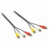 Nedis CVGB24300BK15 Composiet Videokabel 3x Rca Male - 3x Rca Male 1,5 M Zwart - thumbnail