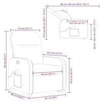 Sta-op-massagestoel verstelbaar stof donkergroen - thumbnail