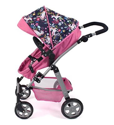 Combi-poppenwagen Nele - Unicorn