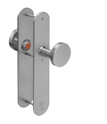 Lips ARU8201 Beslag langschild afgerond | krukmodel 10 | binnenzijde blind met kruk | buitenzijde blind met schijfknop | geborsteld RVS | deurdikte Lips ARU8201 Beslag langschild afgerond | krukmodel 10 | binnenzijde blind met kruk | buitenzijde blind met schijfknop | geborsteld RVS | deurdikte