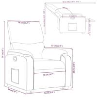 Sta-op-stoel kunstleer cappuccinokleurig - thumbnail