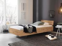 Bed IXANA 90x200 cm artisan eik met hoofdeinde met matras - thumbnail