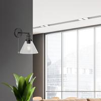 Searchlight Zwart wandlampjePyramid - 1277BK - thumbnail