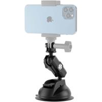 Telesin Verstelbare zuignap voor GoPro & smartphone kunststof - thumbnail