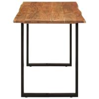 Eettafel 140x70x76 cm massief acaciahout - thumbnail