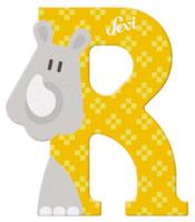 Sevi letter r rhinoceros: 10 cm (83018) - thumbnail