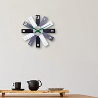 NeXtime NE-3285ZW Design Wandklok - 40cm- Stille Klok - Zwart - Acryl - "Plexi" - thumbnail