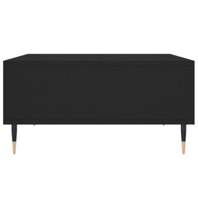 Salontafel 60x60x30 cm bewerkt hout zwart Salontafel 60x60x30 cm bewerkt hout zwart