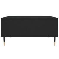Salontafel 60x60x30 cm bewerkt hout zwart - thumbnail