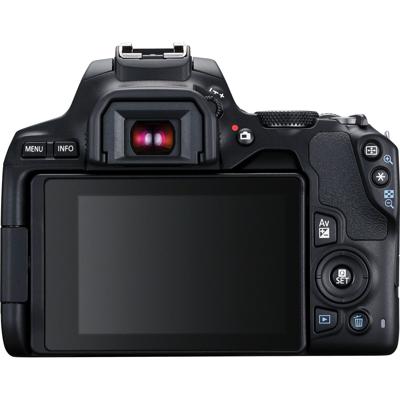 Canon EOS 250D digitale camera - met EF-S 18-55 mm 3,5-5,6 IS STM-lens (24, 1 megapixels, 7, 7 cm (3 inch) Vari-hoekdisplay, APS-C-sensor, 4K, Full-HD, DIGIC 8, WLAN, Bluetooth), zwart