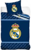 Voetbal Real Madrid Dekbedovertrek - Eenpersoons - 140 x 200 cm - Blauw - thumbnail